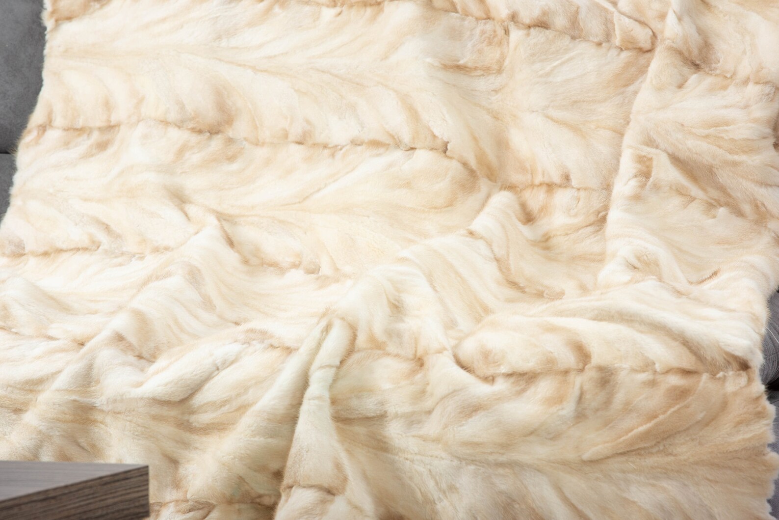 Real Mink Fur Throw Fur Warmer Fur Comforter Fur Rug Etsy