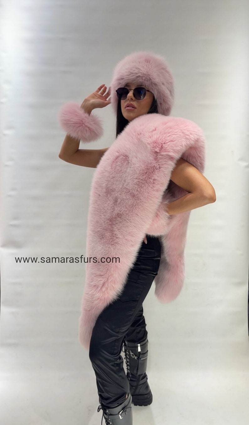 Top Quality FOX FUR BOA Set With Fox Hat and Fox Fur Etsy