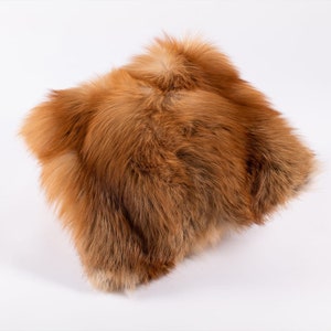 Genuine Full skin FOX fur pillows set,luxury fur pillowcases, fur cushions