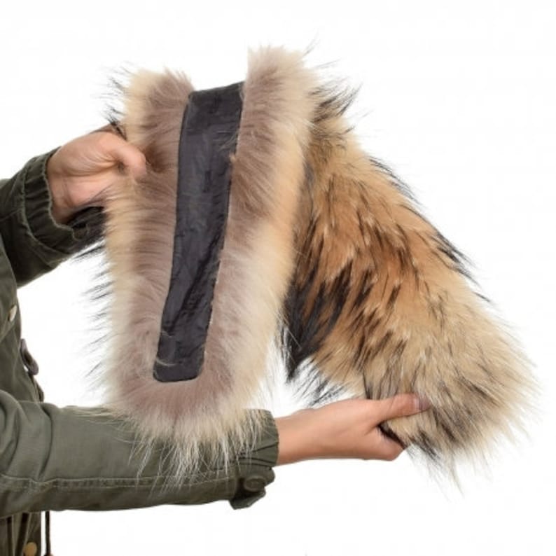 Top Quality XXL fur hood trim/collar different colors top Etsy