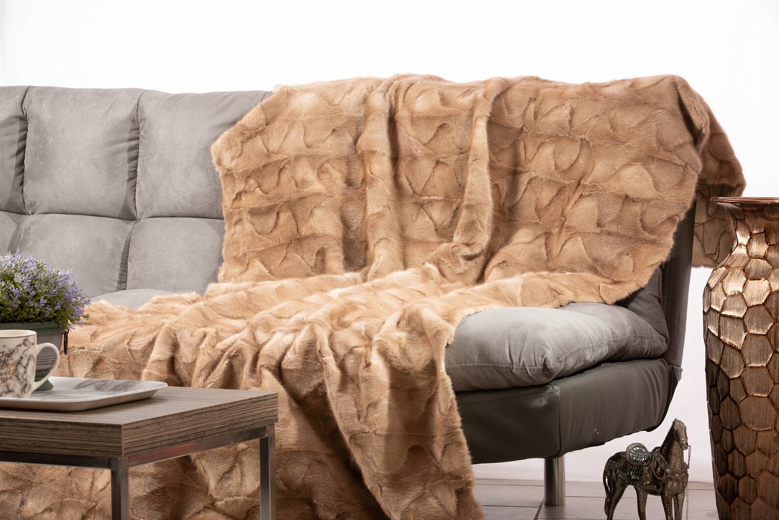 Top Quality Real Mink Fur Throw Fur Warmer Fur Comforter Etsy
