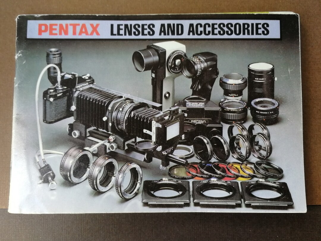 Pentax Lens and Accessories Booklet. 61 Pages. English Etsy