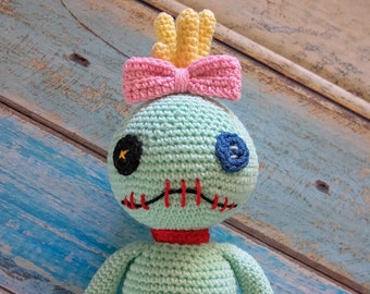 Patrón de ganchillo de muñeca de trapo