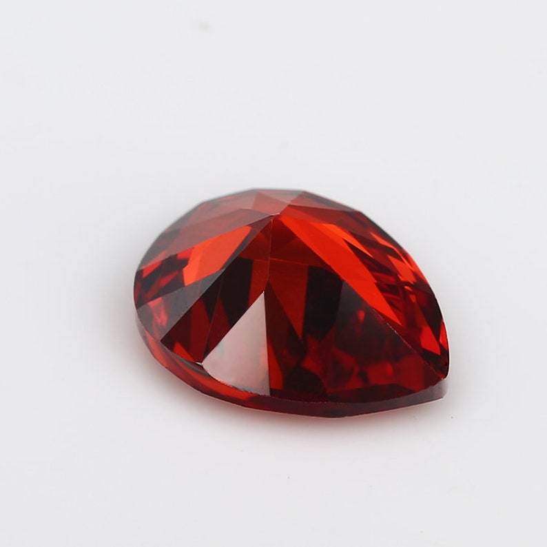 Wholesale Pear Shape 5A Garnet CZ Stone 2x3-13x18mm Synthetic Gems Cubic Zirconia For DIY Jewelry Making10-100pcslot