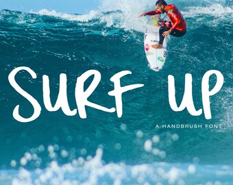 Surf Up - A Handbrush Font