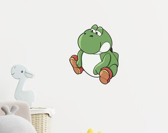Fat Yoshi Wall Decal, Meme wall sticker, removable decal, cute wall decals, home décor