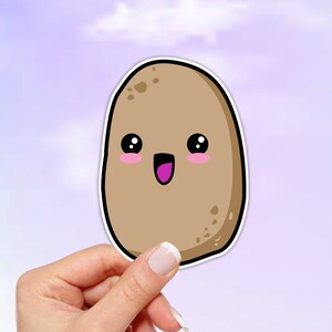 Potato Vinyl Sticker, Waterproof sticker, Laptop sticker, Car sticker, MacBook sticker, Water bottle sticker, Potato Sticker, Kawaii sticker