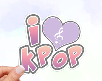 K Pop Vinyl Sticker, Waterproof sticker, Car sticker, water bottle sticker, laptop sticker, Kpop Sticker, Korean Pop, Music sticker