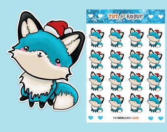 Christmas Fox Sticker Sheet