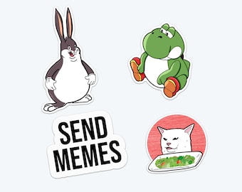 Meme Sticker Pack, Meme Vinyl Stickers,