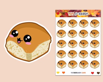 Bread Dinner Roll Sticker Sheet