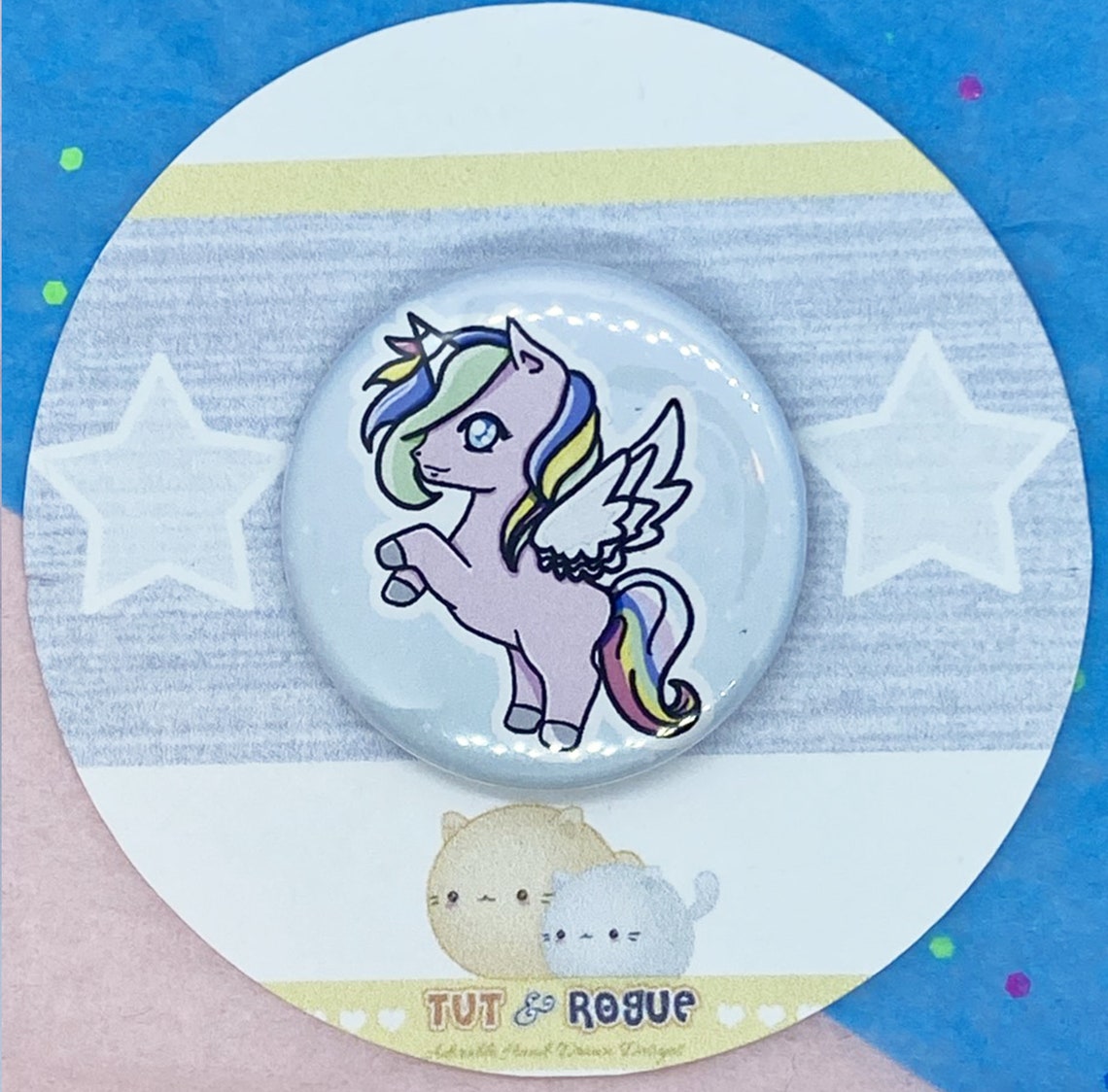 Unicorn Button Pin Pinback Button Unicorn Button Button Etsy UK