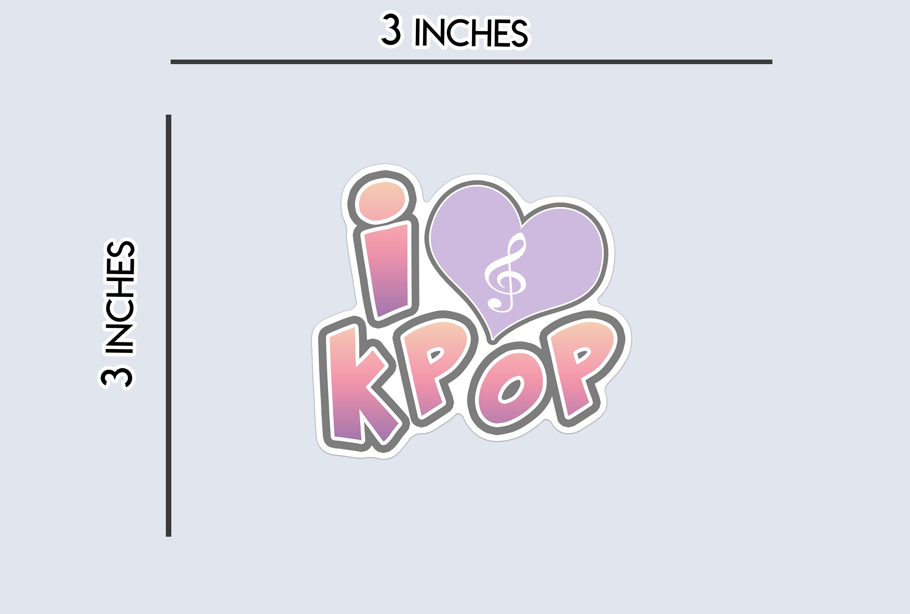 K Pop Vinyl Sticker Kpop Sticker Etsy