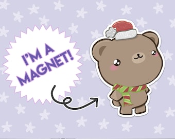 Bear Magnet, Christmas Bear