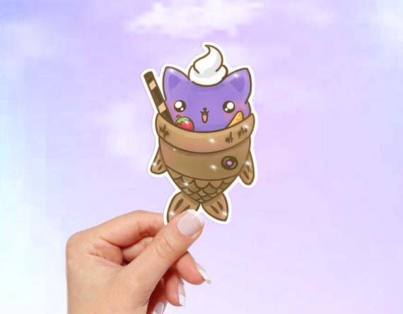 Taiyaki White Cat | Vinyl Sticker Taiyaki White Cat | Vinyl Sticker