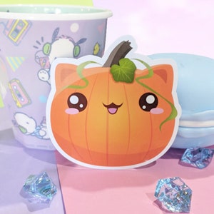 Cat Pumpkin Magnet