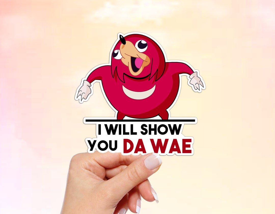 Ug Meme Ugandan Knuckles Meme Sticker: Waterproof Vinyl Decal - Etsy