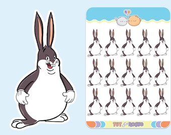Big Chungus Mini Sticker Sheet: Meme Stickers