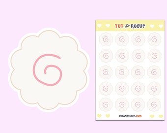Ramen Noodle Sticker Sheet: Narutomaki Planner Stickers