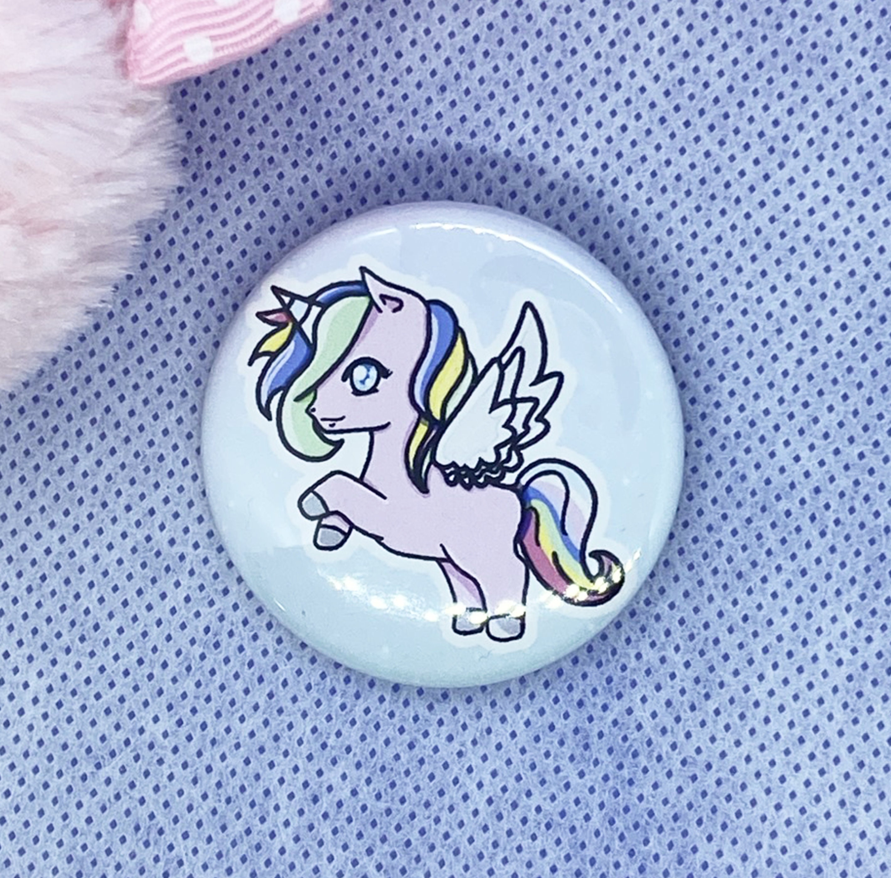 Unicorn Button Pin Pinback Button Unicorn Button Button Etsy UK