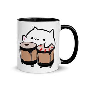 Bongo Katze Meme Kaffeetasse, Meme Kaffeebecher