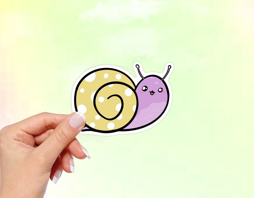 Snail Vinyl Sticker, Waterproof Sticker, Car Sticker, Laptop Sticker ...