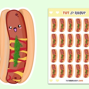 Hot dog Sticker Sheet