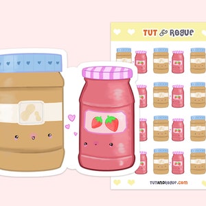 Peanut Butter and Jelly Sticker Sheet