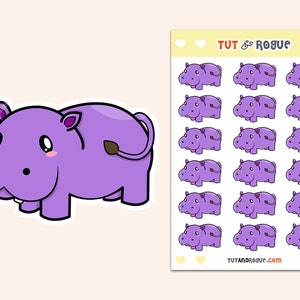 Hippo Sticker Sheet