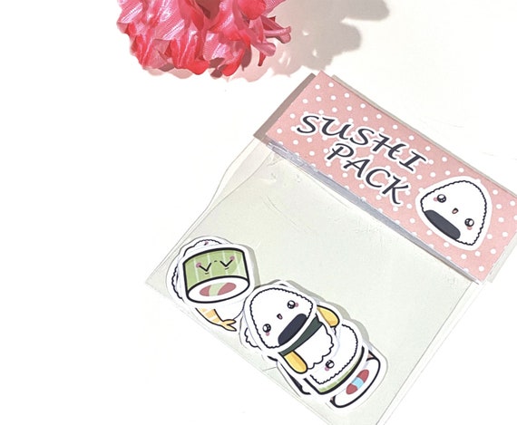 100 Sushi Aufkleber - Kawaii Japanische Food Sticker Für Laptop & Wasserflasche