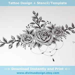 Stomach Tattoos Designs And Ideas  Page 42  Rose tattoos Thorn tattoo  Tribal rose tattoos