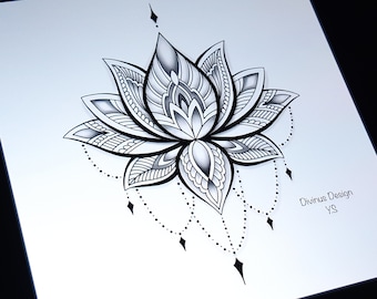 Lotus Mandalas for Greeting Card, Invitation, Henna Drawing and Tattoo  Template Stock Vector - Illustration of boho, botanical: 183926876