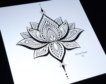 Tribal Lotus Tattoo / Tattoo Temporary Flowers Lotus Tattoo Mandala Stickers Blue Rose Tribal Style Indian Tattoo Color Hand Rose Tattoo Body Art Girl Temporary Tattoos Aliexpress : The arm tattoos for man.