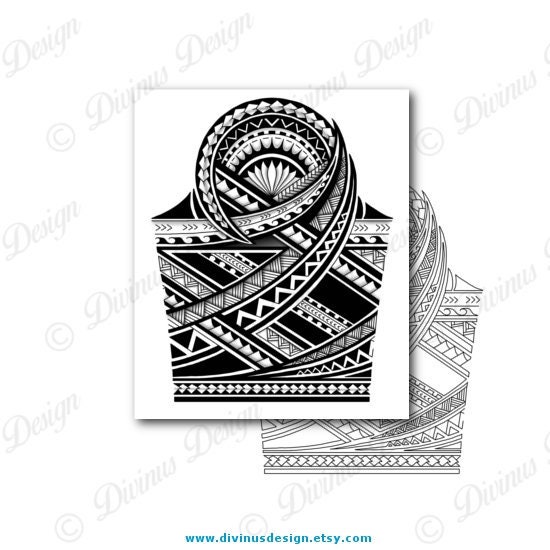 Half Sleeve Polynesian Tattoo Wrap Around Shoulder to Elbow Tattoo ...
