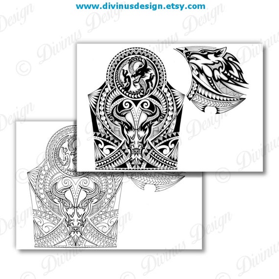 Hand drawn black tattoo pattern in maori style with turtle, sun or flower,  leaf, moon, star and lizard on white background. Black isolated decorative  backdrop vector illustration Stock Vector | Adobe Stock