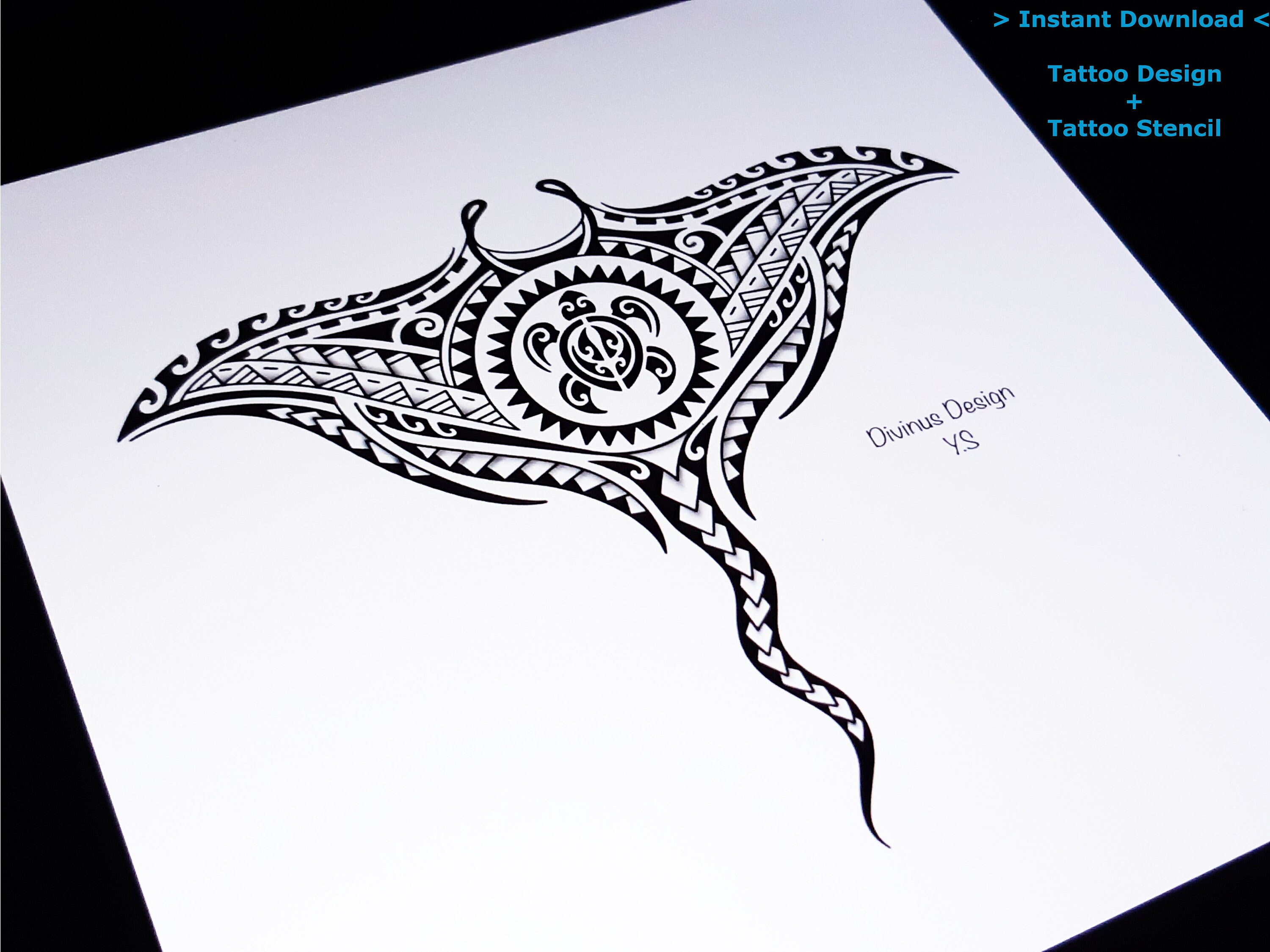 Polynesian Stingray Tattoo Polynesian Stingray Tattoo