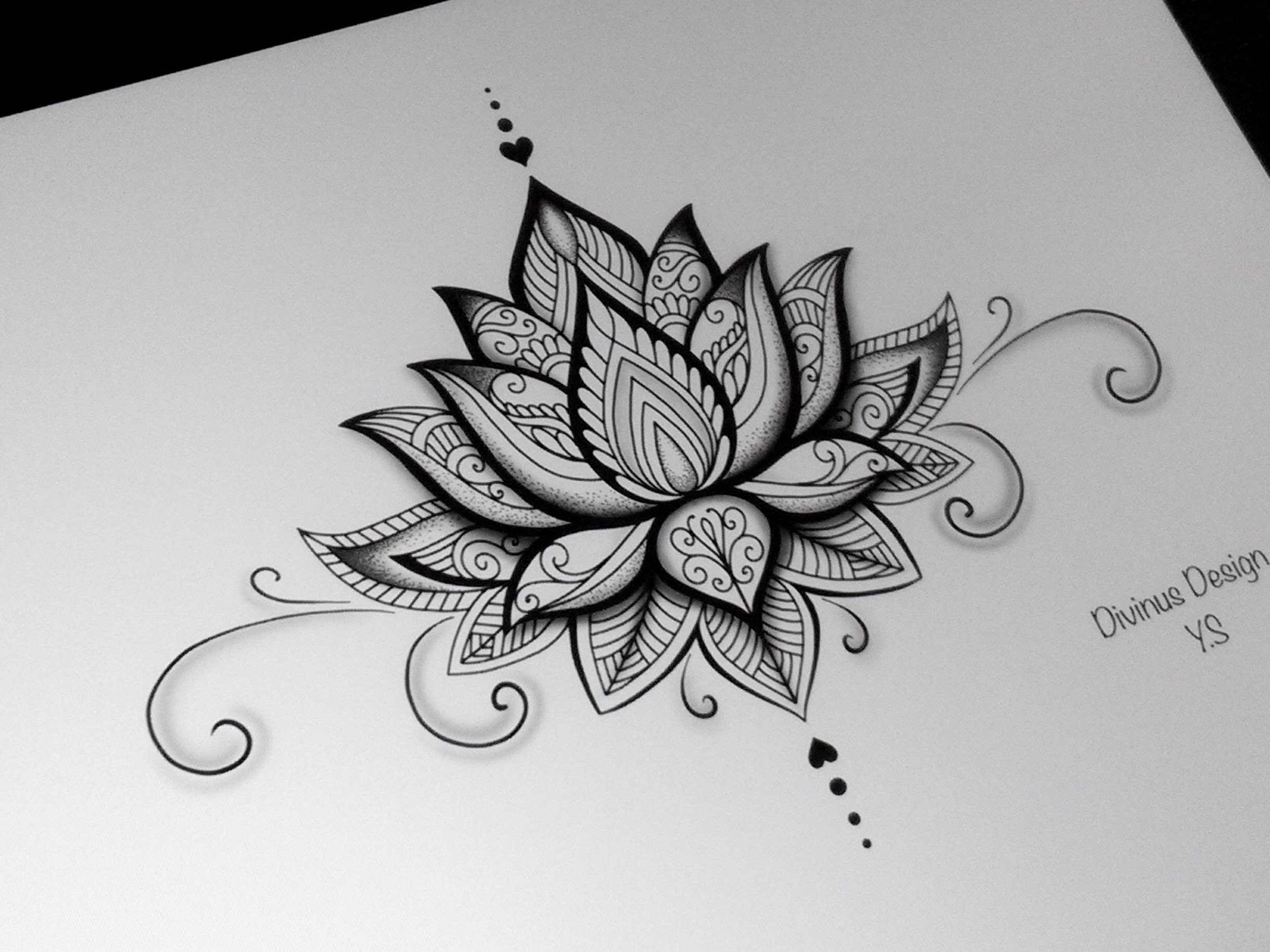 Lotus Flower Mandala Design