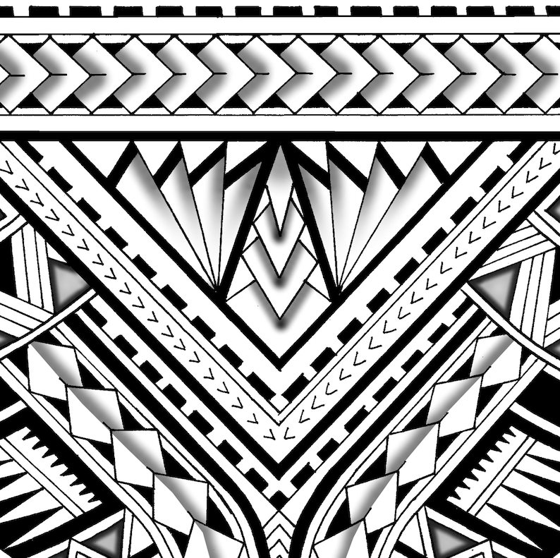 Wrap Around arm Polynesian Tattoo Design and Stencil Instant Etsy Wrap Around arm Polynesian Tattoo Design and Stencil Instant Etsy