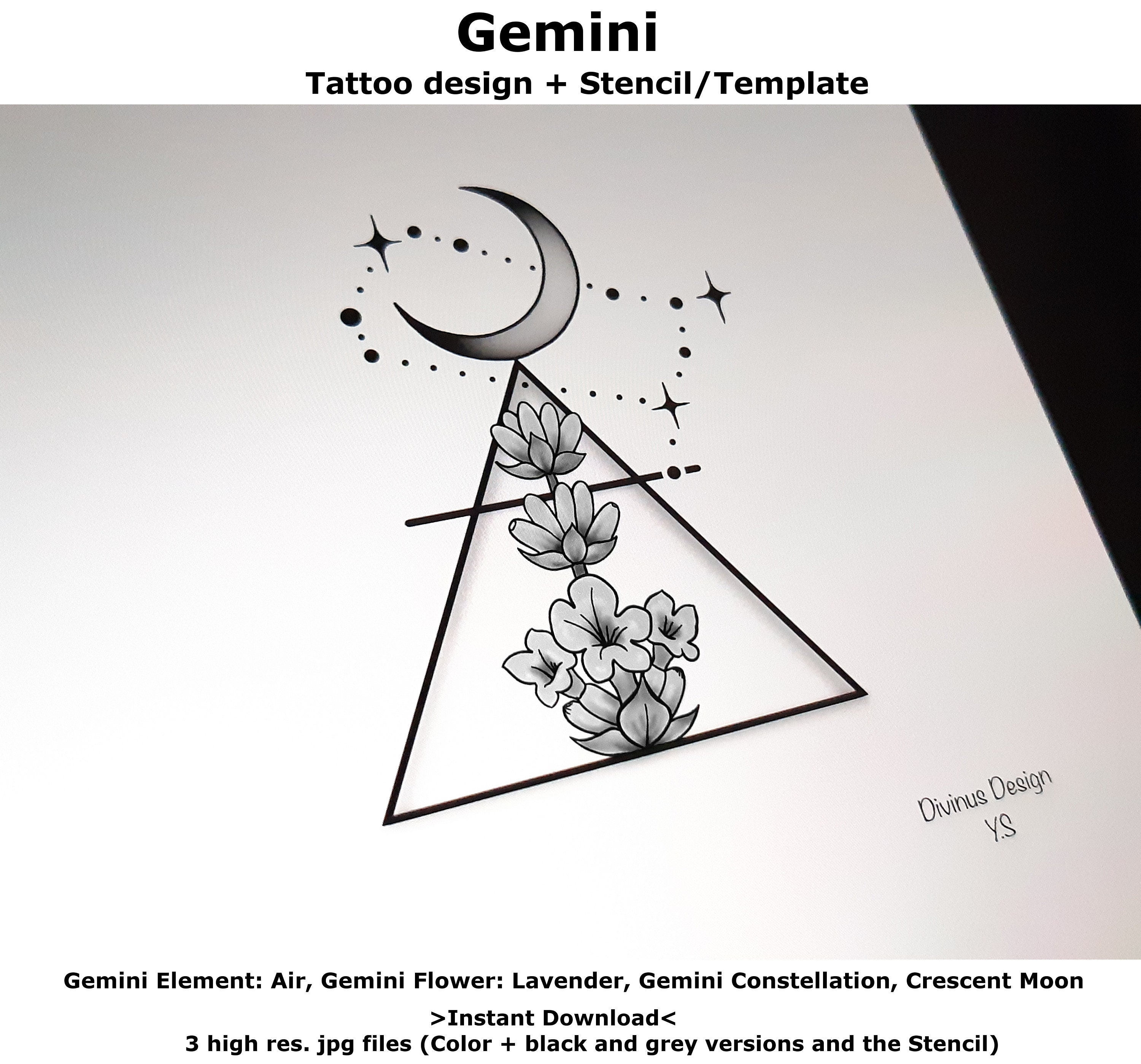 A Gemini Tattoo To Celebrate Individualism - Pretty Designs