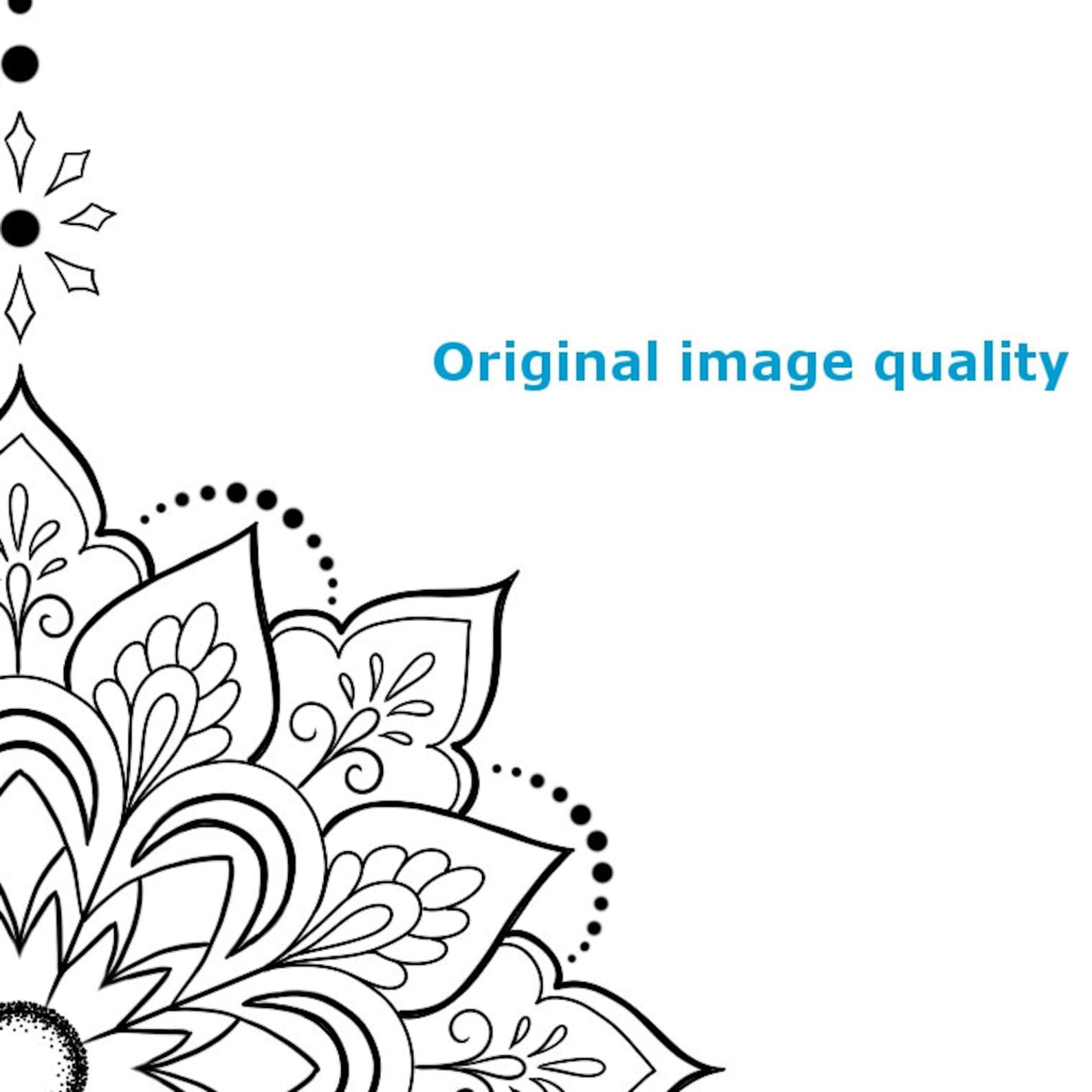 Flower Mandala Tattoo Design and Stencil/Template Instant Etsy