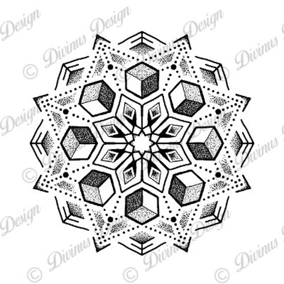 Dotwork Tattoo - Geometric Tattoos with Advanced Spiritual Symbols | Mandala  flower tattoos, Geometric tattoo, Mandala tattoo design