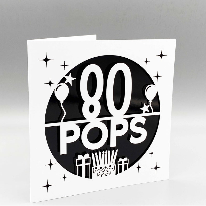 Personalised 60th Birthday Card For Women Custom 60th Birthday Card For Men 60th Greeting Card Papercut 60th Birthday Lasercut 60th Gift Black Mirror