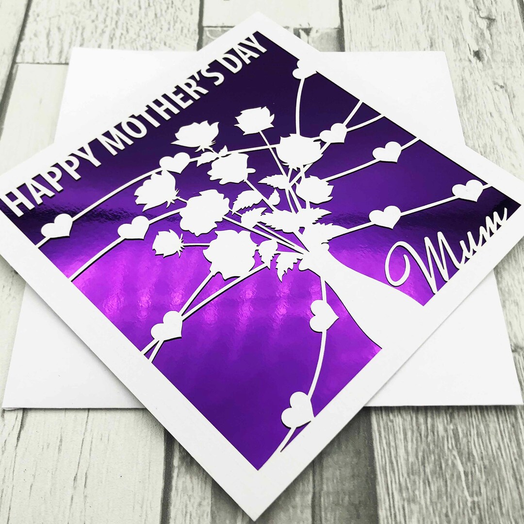 Personalised Mothers Day Card, Mothers Day Card for Daughter, Mothers ...