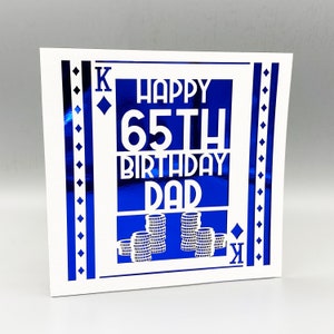 Personalisierte 65er Geburtstagskarte 60er 70er 80er 90er 100er Geburtstag 50er Mama 40er Papa Geburtstagskarte Für Sie Geburtstagskarte Für Ihn Handgemacht
