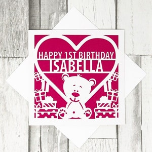 Personalisierte 1. 2. 3. 4. 5. 6. 7. Geburtstagskarte 1. Geburtstag Mädchen 1. Geburtstag Junge 1. Geburtstagskarte 1. Geburtstag Geschenk Enkel