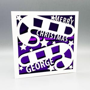 Personalisierte Weihnachtskarte Frohe Weihnachten Karte Weihnachtsgeschenk für ihn Weihnachtskarten für sie