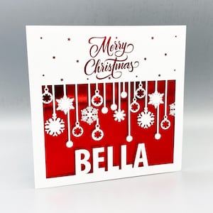 Carte de Noël personnalisée Carte de joyeux Noël Cadeau de Noël pour lui Carte de Noël pour elle Carte de voeux saisonnière Cadeau de Noël pour femme