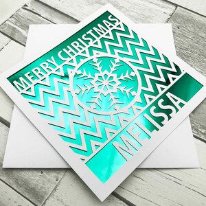 Gepersonaliseerde kerstkaart Merry Xmas Card Kerstcadeau voor hem Kerstkaarten voor haar Seizoenswenskaart Kerstcadeau voor vrouwen