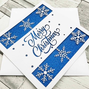 Frohe Weihnachten, Lasercut Karte, Weihnachtsgeschenk, Weihnachtskarte, Handgemachte Karten, Frohe Weihnachten, Schneeflocke Karte, XOXO DESIGNS UK