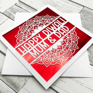 Gepersonaliseerde Diwali Card, Diwali Gift, Diwali Craft, Happy Diwali Card, Diwali Card voor vriend, Diwali Card voor familie